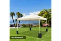 Produktbild: Outsunny Schirmständer für Faltpavillon, Partyzelt, Festzelt (Gewichte, 4 St., Standfuß), für Garten, Balkon, Schwarz