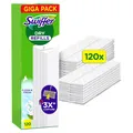 Produktbild: Swiffer Boden Nachfüllset 120 Trockentücher+3 Wet Wischtücher Komfort Pack Zubehör Bodenreinigung