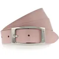 Produktbild: Ledergürtel TAMARIS, Damen, Gr. 85, rosa, Rindsleder, unifarben, Basic, Gürtel Ledergürtel, mit glänzender Schließe in tollen Basic-Farben