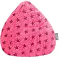 Produktbild: Sitting Point Sitzsack Beanbag fluffy stars XL Stoff Pink