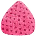 Produktbild: Sitting Point Sitzsack BeanBag Fluffy 220 l Pink Sternen-Muster