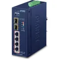 Produktbild: Planet Industrial 4-Port 10/100/1000T 802.3at PoE + 2-Port (4 Ports) (IGS-624HPT)