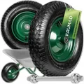 Produktbild: KRUMAD Schubkarrenrad mit Achse 200 kg 4.80/4.00-8 39 cm Metall Ersatzrad