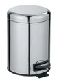 Produktbild: WENKO Treteimer Mod. Leman, 5 Liter, mit herausnehmbarem Einsatz, aus rostfreiem Edelstahl, 21 x 24 x 28 cm, glänzend