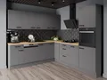 Produktbild: Küchen-Preisbombe Winkelküche NESSA 250x250 cm Küchenzeile Küchenblock Küche Anthrazit