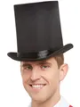 Produktbild: Smiffys Deluxe Zylinderhut, Schwarz, Mit elastischem inneren Rand
