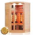 Produktbild: Infrarotkabine Infrarotsauna Wärmekabine 3 Personen Sauna Vollspektrum