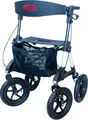 Produktbild: Antar AT51031 Aluminium Outdoor Rollator mit Luftbereifung für Wald-und Feldwege, weiß