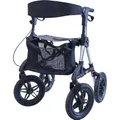 Produktbild: Antar Outdoor Rollator Faltbar mit Tasche, Gehstockhalter und Rückengurt