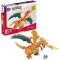 Produktbild: Mattel GWY77 - MEGA - Pokémon - Glurak zum Zusammenbauen mit 222 Bausteinen