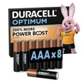 Produktbild: DURACELL Optimum AAA-Batterien (8er-Pack) – Alkaline-Batterien 1,5 V