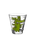 Produktbild: Leonardo Bambini Trink-Glas, Kinder-Becher aus Glas mit Tier-Motiv, spülmaschinengeeignetes Saft-Glas, 1 Stück, 215 ml, 017900