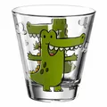 Produktbild: Leonardo Trinkglas BAMBINI Krokodil Kinderglas Glas Kalk-Natron Glas Bunt 120 ml