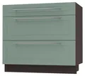 Produktbild: Schubladenunterschrank KVANTUM Teilauszug 90cm Korpus- & Frontfarbe wählbar (Q-D3M/90),mint matt,lava