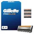 Produktbild: Gillette Proglide Rasierklingen Herren, 4 Original Ersatzklingen, Klingen für Männer — 2X Gleitstreifen vor und nach Den Klingen und Everglide Gleitstreifen für Unglaubliche Gründlichkeit und Komfort