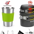 Produktbild: Camping Geschirr Set 10-teilig Aluminium für Outdoor Picknick und Wandern