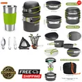 Produktbild: Faltbares Camping-Kochset | Edelstahlbecher | Leichtes Aluminium-Set – I...