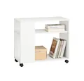 Produktbild: SoBuy Beistellwagen FBT34, Bücherregal, mit Rollen, Wohnzimmer, Schlafzimmer, Büro, Beistelltisch Nachttisch Rollcontainer Aktenschrank Druckerständer