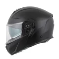 Produktbild: MTR K-4 Evo Klapphelm, als Jethelm & Integralhelm ECE 22.06 Geprüft, Motorradhelm mit Sonnenvisier, Mopedhelm mit Komfort-Innenfutter, Motorradhelm Herren & Damen, Matt Schwarz, M