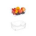 Produktbild: ogoPLUS 2 Stück Kühlschrank Organizer - 5 Liter, BPA-Frei, Lebensmittel aufbewahrungsbox, Stauraum für Schränke, Regale, Spülbecken, Kosmetik, Büromaterial,Gewürze, Snacks