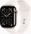 Produktbild: Apple Watch Series 11 Titan Gold Titangehäuse Smart (MF8W4ZR/A)