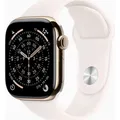 Produktbild: Apple Watch S11 Titan Gold Cellular 42mm (Sportarmband blassrosa) S/M