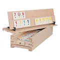 Produktbild: WOODTASTIC Rummy Holz Spiel - Hochwertiges Brettspiel aus Massivem Buchenholz