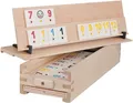Produktbild: Rummy Holzspiel aus massivem Buchenholz – Hochwertiges Brettspiel Premium Qualit