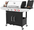 Produktbild: ProfiCook PC-GG 1312 Gasgrill, 4 Heizzonen, 67 x 43 cm große Grillfläche, Edelstahl (501312)
