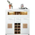 Produktbild: Innostyle Fun Plus Barschrank inkl. LED-Beleuchtung Holzwerkstoff Weiß/Braun - Weiß