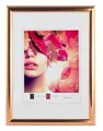 Produktbild: IDEAL TREND Moderner Bilderrahmen mit echtem Glas für wertvolle Erinnerungen Bilder Foto Rahmen mit abgerundetem Profil: Farbe: Rose Gold | Format: 30x40