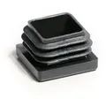 Produktbild: Enkotrade Endkappe Lamellenstopfen, (4-St), Schwarz, quadratisch, 12 x 12 mm, UV-beständig. Made in Germany schwarz quadratisch | 1.2 cm x 1.2 cm