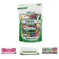 Produktbild: 500x PURIZE 6mm Aktivkohlefilter Doypack XTRA Slim Multicolor + 3x Longpaper-Mix