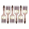 Produktbild: HARDY WORKING TOOLS Flachpinsel-Set 6-teilig, 6 Stück – 60 mm Breite, Malerpinsel Set mit Holzgriff, Lackpinsel Serie *45*, 6PCS, Pinselset A0205-450625, braun