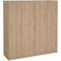Produktbild: Mid.you Drehtürenschrank, Eiche, Holzwerkstoff, Holzoptik, 5 Fächer, 195.5x200x61.7 cm, Schlafzimmer, Kleiderschränke, Drehtürenschränke