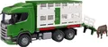 Produktbild: BRUDER Scania Super 560R Tiertransport-LKW mit 1 Rind (03548)