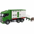 Produktbild: bruder 03548 Scania Super 560R Tiertransport-LKW mit 1 Rind