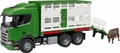 Produktbild: Bruder 03548 Scania Super 560R Tiertransport-LKW mit 1 Rind