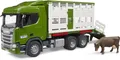 Produktbild: Bruder Spielfahrzeug Scania Super 560R Tiertransport-LKW mit 1 Rind 03548