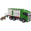 Produktbild: Scania Super 560R Tiertransport-LKW (inkl. 1 Rind) - BRUDER 03548 - (Spielzeug