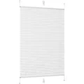Produktbild: Sekey Plissee Faltrollo Klemmfix ohne Bohren Weiß 75x200cm