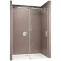 Produktbild: doporro Dusch-Schiebetür Duschtür Nischentür dusche Duschabtrennung Duschkabine Teramo4-2, 115x195 cm, Einscheibensicherheitsglas 115 cm x 195 cm