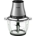 Produktbild: Philips elektrischer Zerkleinerer 3000 Series, 2 l, 450 W, Edelstahl (HR1503/00) - Silber