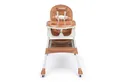 Produktbild: TWINKY Kinderstuhl 3 in 1 Baby Hochstuhl, Kinderstuhl Kinderklappstuhl, Kinder-Esstuhl​ (Packung), Spielset mit Ledersitzkissen und Rädern
