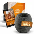 Produktbild: Sauna Aromaschale aus massivem Granit 5x5cm  Hitzebeständiger Sauna Aufguss S...