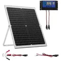 Produktbild: VEVOR 12V Monokristallines Solarpanel-Kit, Solarbatterieladegerät mit intelligentem MPPT-Controller & verstellbarer Halterung, IP67 wasserdicht für