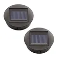 Produktbild: Satz Von 2 Solarleuchten Ersatz Top mit LED Leuchtmitteln Solarpanel Laterne Deckel Leuchten Ersatzoberteil Glühbirne Ersatzteil für Outdoor Hängelaternen DIY für LED Solarleuchten Garten Decor
