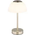 Produktbild: Dimmbare Akku Tischleuchte SARIMA per USB aufladbar, Silber, Höhe 31cm