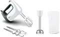 Produktbild: Tefal Handmixer Prep'Mix+, 500 W, Turbo-Funktion, 2 Rührbesen, 2 Knethaken, Pürierstab-Aufsatz, HT4621