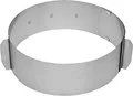 Produktbild: c|h|g chg 3305-00 Tortenring mit Skala Höhe: 8,5 cm verstellbar von 16-30 cm, Silber